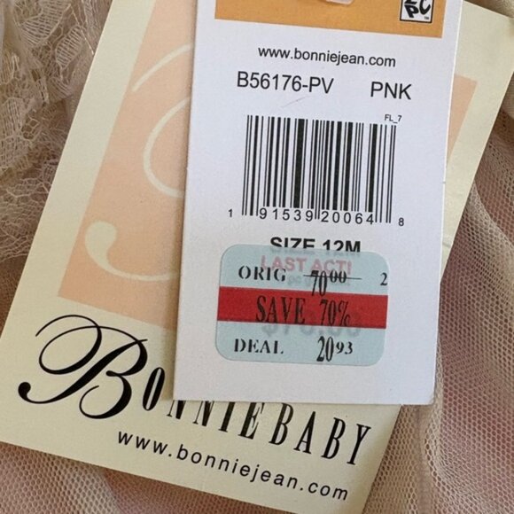 Bonnie Jean Pink and Cream Dress - Picture 4 of 5